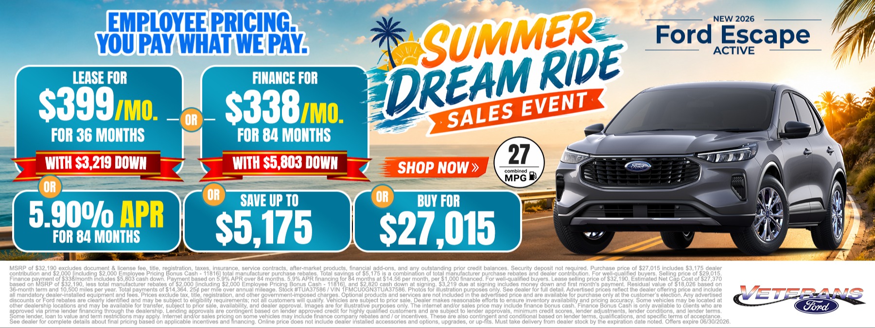 2026 Ford Escape Active